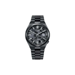 CITIZEN Mehaaniline mehhanism Roostevabast terasest rihmaga k&auml;ekell Meeste kellad Must sihverplaat NJ0155-87E Black Dial