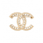 Chanel Classic Double C Logo &Otilde;&otilde;nes Metallist S&otilde;lg Naiste aksessuaarid AB7765-B07443-NG585 Box+Padding Board,Gold-Plated/Silver-Plated