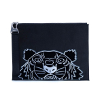 Kenzo Klassikaline Tiigripea Logo Tikitud T&otilde;mblukuga Retro Vabaaja Suure Mahutavusega Nailonist K&auml;ekott Sidur Unisex K&auml;ekotid Tumesinine FB65PM302FS4-99 Basic Set (Bag+Dust Bag)