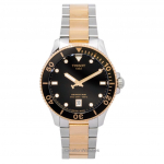 Tissot SeaStar 1000 Kahev&auml;rviline Roostevaba Teras Must sihver Kvartskell Sukeldujale T120.410.22.051.01 300M Meeste kell must