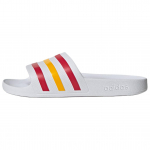 Adidas Adilette Aqua Slide Slippers Unisex White/Energy Red/Deep Yellow HQ2453 43