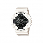 G-Shock 200M Veekindel Kvartsliikumine Vaikrihmaga K&auml;ekell Meeste kellad Must GA-110GW-7A Regular Watch Box,White Strap