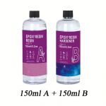 Selged epoks&uuml;vaigu komplektid 10.4/17.6/33.8oz DIY 1:1:1 Kiire k&otilde;venemine Kuumakindel Ehete Puidust Lauaplaat Lillede s&auml;ilitamine