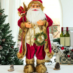 Uusaasta 2026 J&otilde;ulukaunistused Kodu jaoks K&otilde;rgus 30cm 45cm J&otilde;uluvana Nukk Lastekingitused Aknaornamendid Navidad 30cm beige