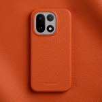 Melkco 100% Ehtne Nahast &Uuml;mbris Oneplus 15 Oneplus15 jaoks Litshi Muster Lehma Nahast Telefonikate Mikrofiiber Vooder Sees For OnePlus 15 oranž