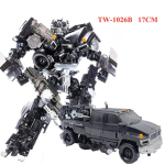 LAOS BAIWEI 17CM Muundatavad m&auml;nguasjad Poisid TW-1026 Filmisarja KO SS14 SS-14 Anime tegelaskuju Robotauto Laste kingitus TW1026 gray
