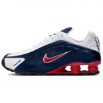 Nike Shox R4 Libisemisvastased Kulumiskindlad Madalad Vabaaja Jooksukingad Unisex Sinine Valge HQ1988-400 42