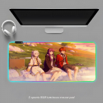 Frieren hiirepadi RGB m&auml;nguri hiirepadi laua matt HD m&auml;ngija suur LED-valgustus XXL hiirepadjad RGB600x300x3mm