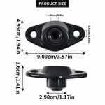Auto liugukse riivikinnitusplaat Must 701843637 VW Transporter T4 1990-2003 jaoks Asendusauto tarvikud
