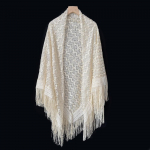 Mitmek&uuml;lgne 140&times;140cm pitsr&auml;tik &Otilde;&otilde;neskootud hingav kootud sall Elegantne tuttsall naistele beež