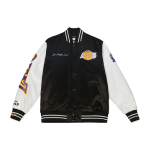 Mitchell & Ness x NBA Meeskonna P&auml;ritolu Varsity Satiinjakk 'Los Angeles Lakers' Meeste OJBF4854-LALYYPPPBKWH XL white