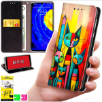 Rahakotit&uuml;&uuml;pi &uuml;mbris Motorola Edge 60 Pro jaoks - Bluemooni kate tr&uuml;kiga + 9H klaas