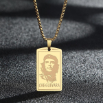 Che Guevara Ripats Titaanterasest Kaelakee Naiste Mitmek&uuml;lgne K&otilde;rgekvaliteediline Ehtekomplekt 60CM gray