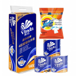 Tide pesupulber ja Vinda tualettpaber majapidamiskomplekt