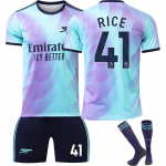 2024/25 Arsenali v&otilde;&otilde;rsil komplekt #41 RICE Sporditreeningu s&auml;rgi komplekt sokkidega 16 sinine