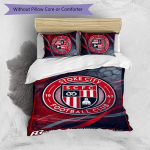 Stoke City jalgpallitr&uuml;kiga 3-osaline voodipesukomplekt, Mugav nahas&otilde;bralik magamistoa tekikottide komplekt 140cm*210cm