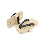 TAKEHARU Geta - Traditsioonilised Jaapani &uuml;hehambalised Geta (Tengu Geta) Meestele - Valmistatud Jaapanis, T&auml;ispuidust Paulownia, Edendab kehat&uuml;ve tugevust, tasakaalu, beige