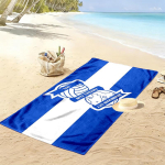 Birmingham City prindiga r&auml;tik, suur pehme kiiresti kuivav r&auml;tik randa, telkimiseks, ujumiseks 80cmx160cm(31x63inch)