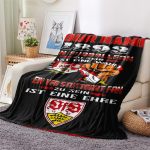 1 tk Kohandatud Nimega VfB Stuttgart Mustriga Flanell-tekk Sobib K&otilde;igiks Hooaegadeks Kodu Dekooriks Soojus ja Mugavus Kingitused P&uuml;hade Kingitus_xia 80cm x 120cm gray