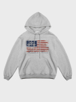 Sp Ameerika Lipuga Huppar Melange Hall Melange Grey/L white