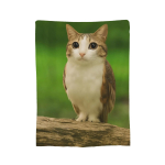 Internetikuulsus Meowl Kass &Ouml;&ouml;kull Meemitekk &Uuml;lipehme Samet Kerge Diivani, Voodi, Kontori, Reisi, Pikniku jaoks Aastaringselt 75x100cm (30x40inch) beige