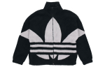 Meeste jakk adidas originals Trefoil logo fliis Retro p&uuml;stkraega jakk Must L white