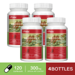 Pslalae roosil&otilde;ha ekstrakt 300 mg 120 kapslit &mdash; M&auml;lu toetamine, igap&auml;evane heaolu, toitumise tugi 120*4