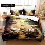 Moodne 3D-tr&uuml;kiga m&auml;ng The Binding of isaac Voodipesukomplekt &Uuml;he-, Twin-, Full-, Queen-, King-suuruses Voodikomplekt Teismelise Magamistoa Voodilinas&uuml;steemid EU Single 135*200cm/53x79in 3pcs beige