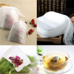 &Uuml;hekordsed teekotid 100 tk / partii 6 x 8 cm t&uuml;hjad teekotid String Heal Seal filtriga
