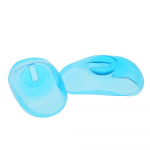 2TK Transprarent Juuksev&auml;rvimise Aksessuaarid Silikoonist K&otilde;rvakate Juuksev&auml;rvi Shield Protect Salon Blue sinine