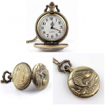 Meeste klassikaline steampunk-rooma numbrilauaga karpkala meeste ketiga taskukell