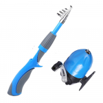 Teleskoop&otilde;ng LEO kokkupandav mini&otilde;ngeritv rattaga kaasaskantav kalastusvarustus SET punane