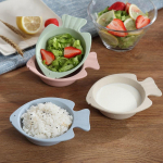 Paksendatud murdumisvastane nisu&otilde;led kalakujulised supikausid &otilde;htus&ouml;&ouml;k toidukonteinerid puuviljad magustoidun&otilde;u Holde beež