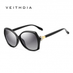 Retro p&auml;ikeseprillid Polariseeritud Luksuskristall Naiste P&auml;ikeseprillid Naiste prillid V3027 must