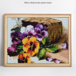 HUACAN 5D DIY Teemantmaal Ristpistes Lilled T&auml;isruudukujuline Uus Mosaiik Teemant 20*30 cm