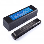 24 auku Tremolo Harmonica Stiilne C Toon Black Mouth Oreliharf jaoks