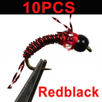 10 TK 14# Copper John Beadhead Nymphs Fly Fishing Flies