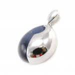 Les Tr&eacute;sors De Lily [J0147] - Pendentif Argent 'Ruth' oeil de chat bleu sinine