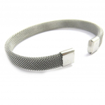 Les Tr&eacute;sors De Lily [M1943] - Bracelet 'Peaceful' argent&eacute; h&otilde;be