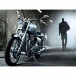 5D-teemantmaali tikandiga kleebis  Harley mootorratas  Ristpistes Rhinestone Mosaiic Home Decor 20X30CM