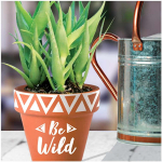 Les Tr&eacute;sors De Lily [Q6597] - Terrakota pott  Boho  oranž (Be Wild) - 18x18. 5 cm oranž