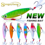 Sougayilang Laser Jigging Plii Metallist Jig Aeglane Jigging/Trolling Metallist Lusikas P&uuml;&uuml;gilant 12g 6 Pcs