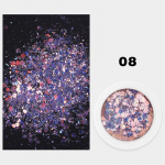 K&uuml;&uuml;nedisain Merineitsi s&auml;rapuistehelbed S&auml;delevad 3D Kuusnurksed litrid S&auml;rapuiste Pulber Manik&uuml;&uuml;r Ise-tee K&uuml;&uuml;ned Dekoratsioonid valge