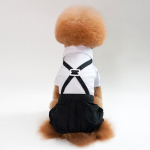 Lemmiklooma koera kassi riided Prints Tuxedo kikilips &uuml;likond Chihuahua mantel N&auml;gus lemmikloomad koera&uuml;likond Pulmakleit Jumpsuit mantel S-XXL 2XL