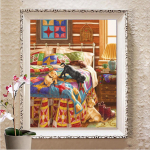 5D Teemantmaali Kodukaunistusega Tikand Ristpistes &Otilde;udusmaastikud K&auml;sitsi valmistatud kinke seinakleebis Full Round 20X30CM