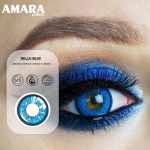 AMARA L&Auml;&Auml;TSED 1 paar BELLA seeria kosmeetilised kontaktl&auml;&auml;tsed v&auml;rvilised silmad Cosplay kontaktl&auml;&auml;tsed sinine