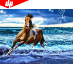 T&auml;isruudu/&uuml;mmargune teemantmaal, maastik T&auml;nav 5D DIY Teemanttikandid Ristpistes Linna mosaiik Seinakunst Full Round 20X30CM punane