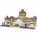 3377 tk+ Paris Mus&eacute;e Du Louvre miniehitusplokid Prantsusmaa kuulus arhitektuurimuuseum Teemanttellistest m&auml;nguasi lastele Kingitus S