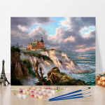 DIY Painting numbrite j&auml;rgi K&auml;sitsi maalitud numbrid &Otilde;limaal Digitaalne &otilde;limaal L&otilde;uend Kodukaunistus 40x50cm no frame