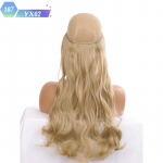 S&uuml;nteetilised sirged juuksepikendused ilma klambrita naturaalses varjatud salajases valejuukset&uuml;kis kiud s&uuml;nteetilised lainelised juuksed